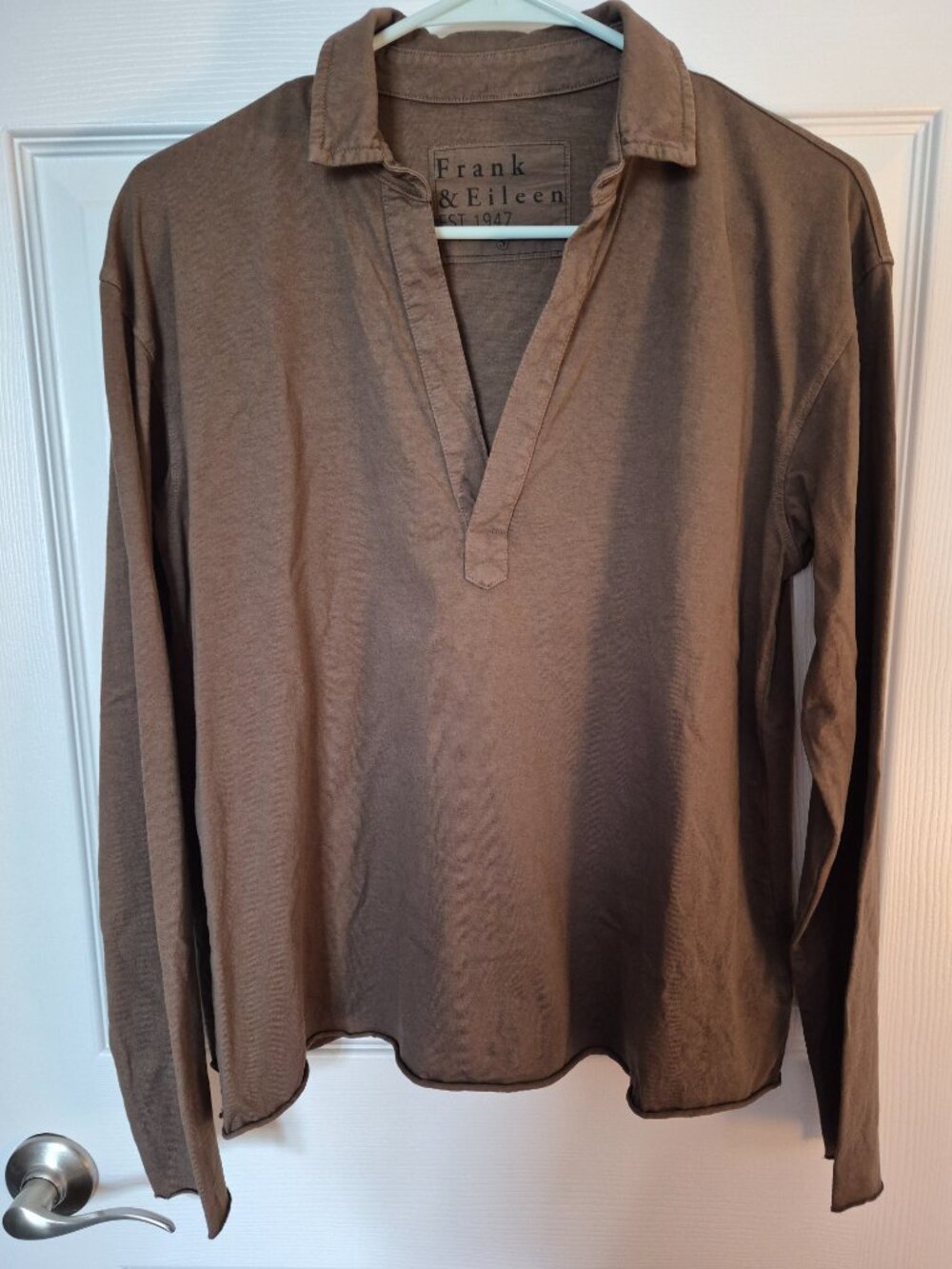 Frank and Eileen Patrick Cotton Popover Shirt Size S